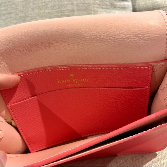 Kate Spade ♠️ Pink Vanderbilt Place Hanni Bow Crossbody bag - Picture 8 of 16